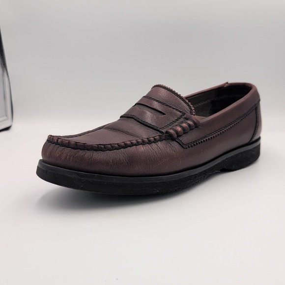 Mens Sz‎ 11 Rockport Vibram Leather Loafers Beef Roll main image 13
